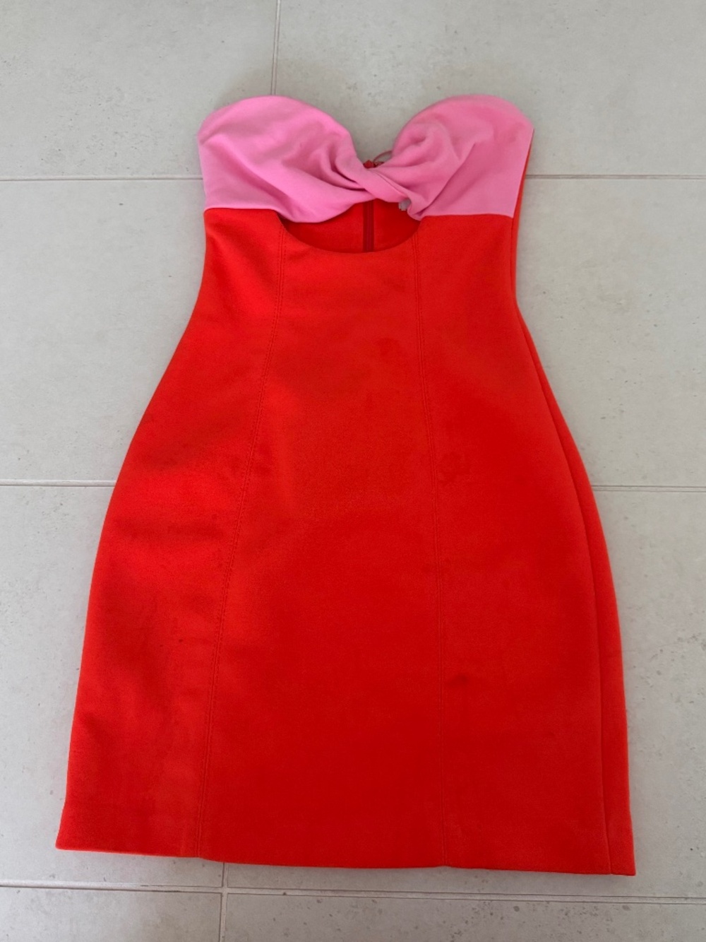 Misha XS Pink and Orange Mini Dress